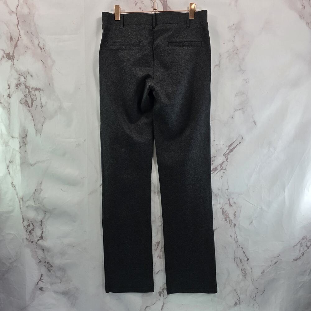 Betabrand Pants Womens Small Straight Gray High Rise Ponte Heathered Regular